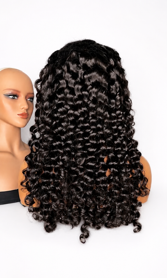 READY TO SHIP “MALDIVES” CURLY HALF WIG